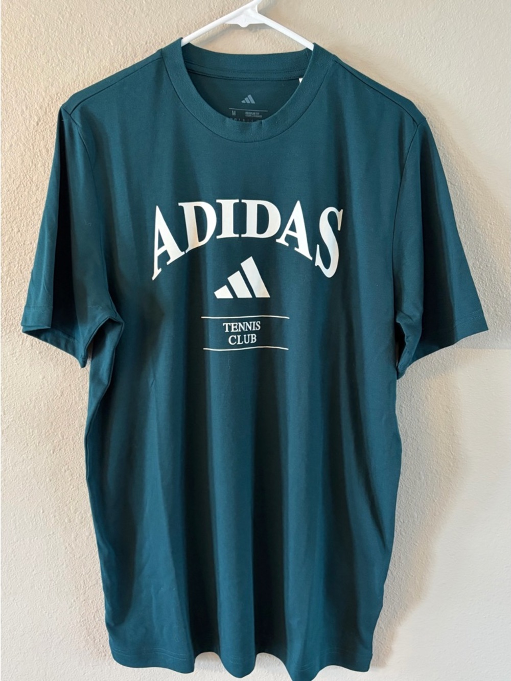 🏃 NWT-Adidas Men's Tennis Club Graphic Tee - Dark Teal-Medium